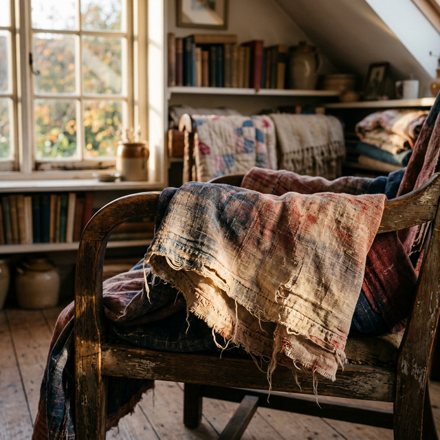 Sunlight over textiles